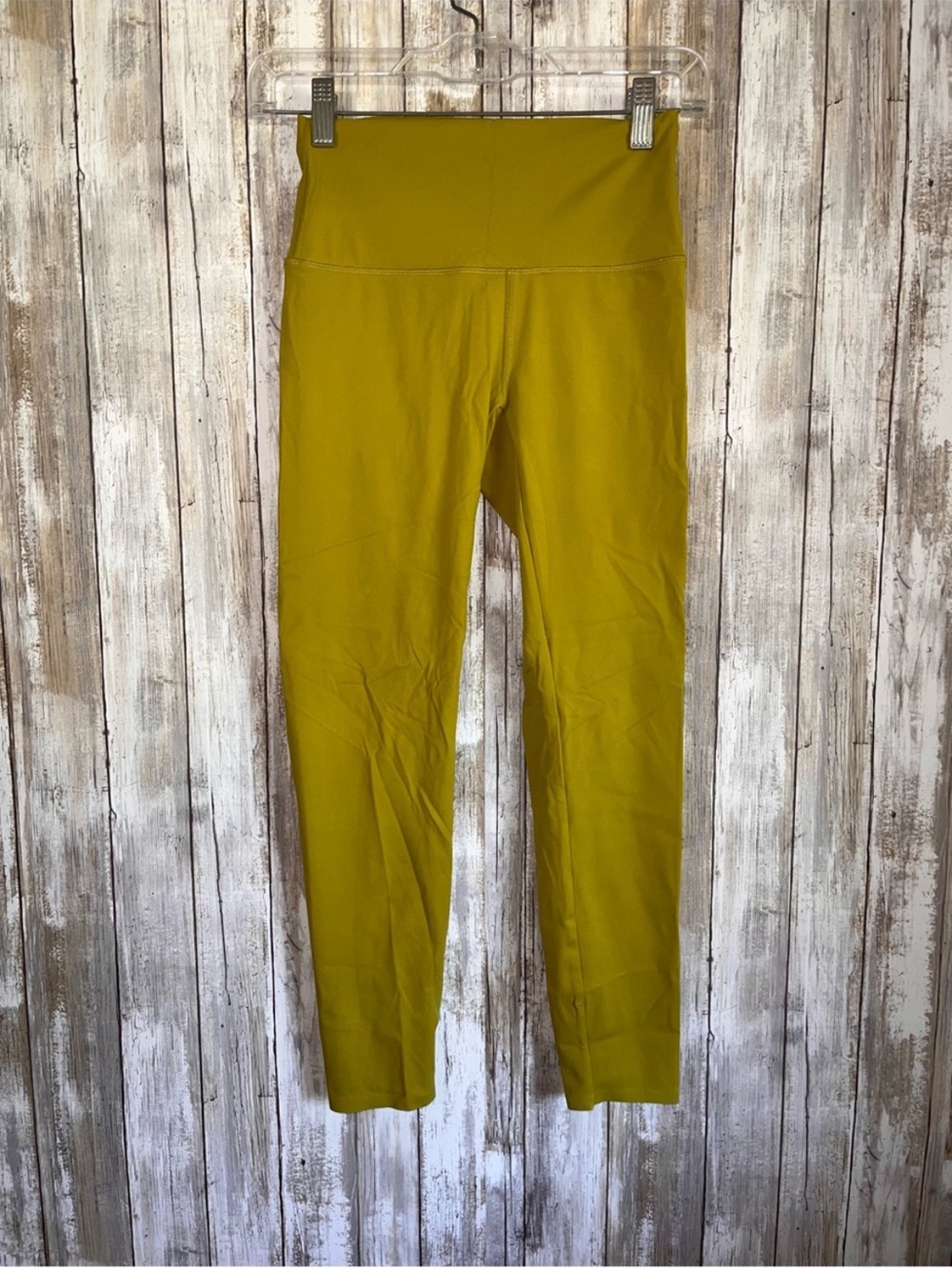 ZYIA Active Chartreuse Lime High Rise 7/8 Leggings Yoga Pants Size 2